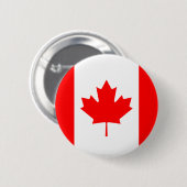 Badge Rond 5 Cm Bouton drapeau du Canada (Devant & derrière)