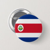 Badge Rond 5 Cm Bouton drapeau du Costa Rica (Devant & derrière)