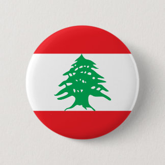 Badge Rond 5 Cm Bouton Drapeau du Liban