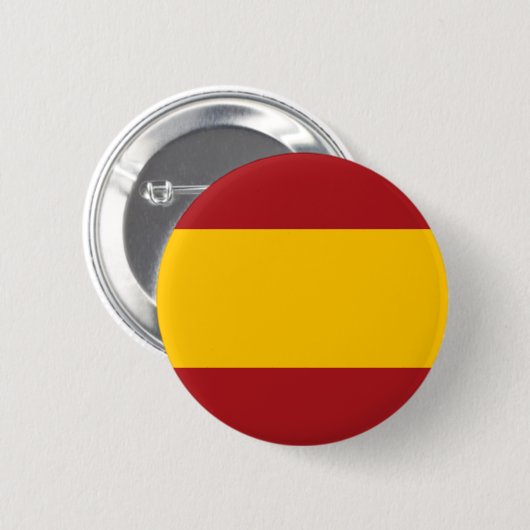 Badge Rond 5 Cm Bouton Drapeau Espagne (Devant & derrière)
