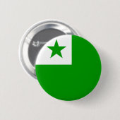 Badge Rond 5 Cm Bouton drapeau espéranto (Devant & derrière)