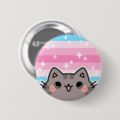 Badge Rond 5 Cm Bouton Drapeau féminin Trans LGBT Pride (Devant & derrière)