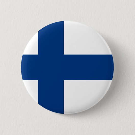 Badge Rond 5 Cm Bouton drapeau finlandais (Devant)