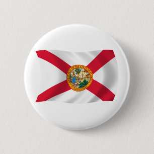 Badge Rond 5 Cm Bouton Drapeau Floride