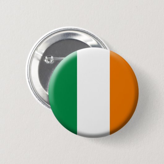 Badge Rond 5 Cm Bouton Drapeau Irlande (Devant & derrière)