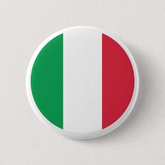 Badge Rond 5 Cm Bouton Drapeau Italien (Devant)
