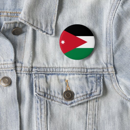 Badge Rond 5 Cm Bouton drapeau Jordanie (En situation)
