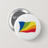 Badge Rond 5 Cm Bouton Drapeau Lingua Franca Nova (Devant & derrière)