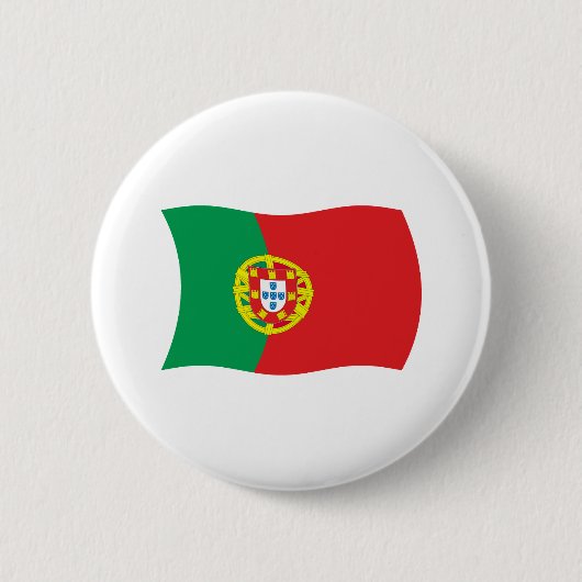 Badge Rond 5 Cm Bouton Drapeau Portugal (Devant)