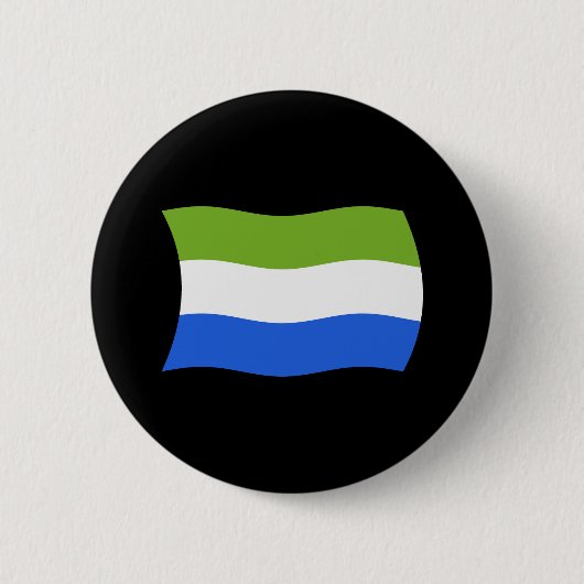 Badge Rond 5 Cm Bouton Drapeau Sierra Leone (Devant)