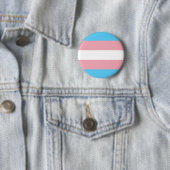 Badge Rond 5 Cm Bouton Drapeau transversal (En situation)