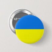 Badge Rond 5 Cm bouton drapeau ukrainien (Devant & derrière)
