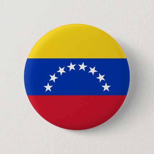Badge Rond 5 Cm Bouton Drapeau Venezuela (Devant)