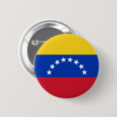 Badge Rond 5 Cm Bouton Drapeau Venezuela (Devant & derrière)