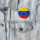 Badge Rond 5 Cm Bouton Drapeau Venezuela (En situation)