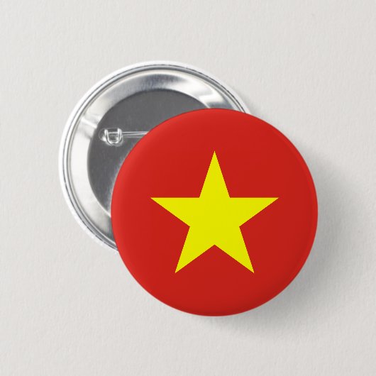 Badge Rond 5 Cm Bouton Drapeau Vietnam (Devant & derrière)