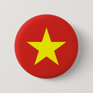 Badge Rond 5 Cm Bouton Drapeau Vietnam