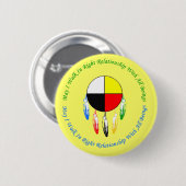 Badge Rond 5 Cm Bouton droit de rapport (Devant & derrière)