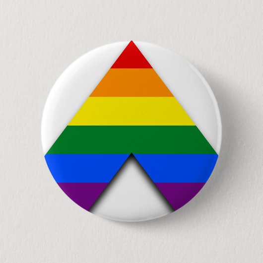 Badge Rond 5 Cm Bouton droit LGBT (Devant)