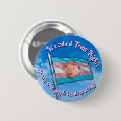 Badge Rond 5 Cm Bouton Droits trans (Devant & derrière)
