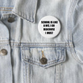 Badge Rond 5 Cm Bouton drôle (En situation)