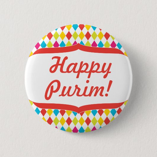 Badge Rond 5 Cm Bouton drôle de clown (Devant)