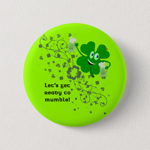 Badge Rond 5 Cm Bouton drôle de Jour de la Saint Patrick
