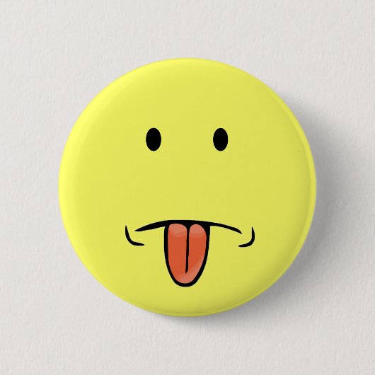 Badge Rond 5 Cm Bouton drôle de visage (Devant)
