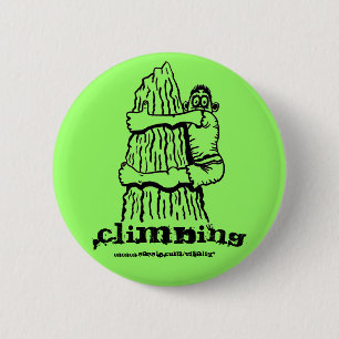 Badge Rond 5 Cm Bouton drôle s'élevant