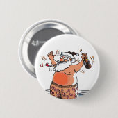 Badge Rond 5 Cm Bouton Drunk Père Noël (Devant & derrière)