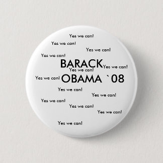 Badge Rond 5 Cm Bouton du ` 08 de BARACK OBAMA