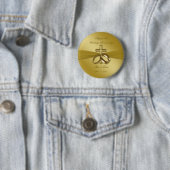 Badge Rond 5 Cm Bouton du 50e anniversaire du Mariage (En situation)