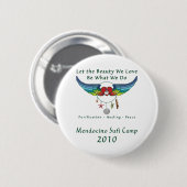 Badge Rond 5 Cm Bouton du camp 2010 de Mendocino Sufi (Devant & derrière)
