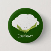 Badge Rond 5 Cm Bouton du caractère | de chou-fleur (Devant)