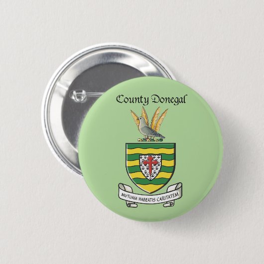 Badge Rond 5 Cm Bouton du comté de Donegal (Devant & derrière)