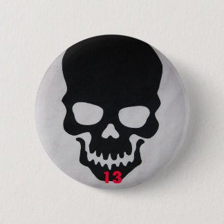 Badge Rond 5 Cm bouton du crâne 13