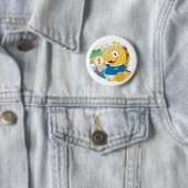 Badge Rond 5 Cm Bouton du Delaware VIPKID (En situation)