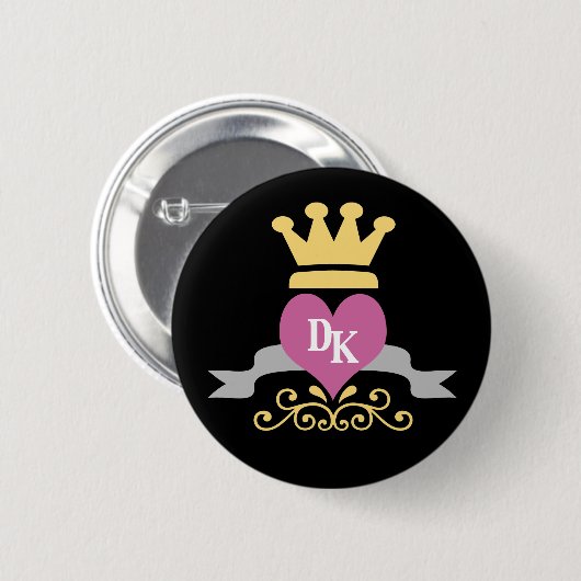 Badge Rond 5 Cm Bouton du DK (Devant & derrière)