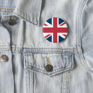 Badge Rond 5 Cm Bouton du drapeau britannique Union Jack
