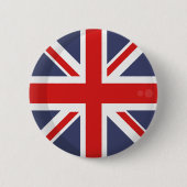 Badge Rond 5 Cm BOUTON DU DRAPEAU D'Angleterre (Devant)