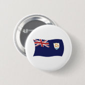 Badge Rond 5 Cm Bouton du drapeau d'Anguilla (Devant & derrière)