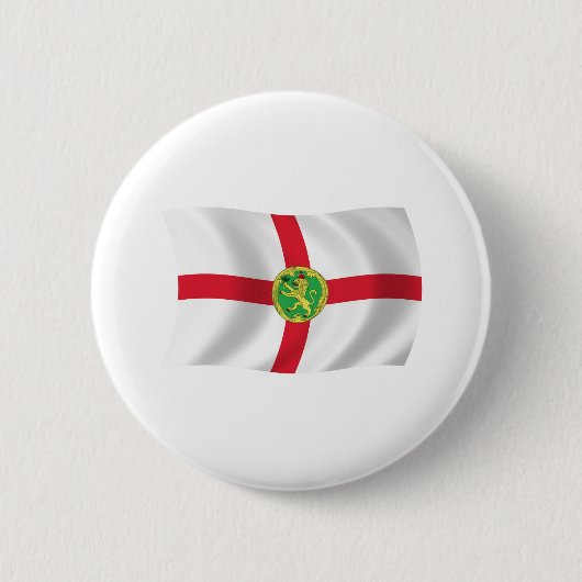 Badge Rond 5 Cm Bouton du drapeau d'Aurigny (Devant)