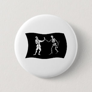 Badge Rond 5 Cm Bouton du drapeau de Bartholomew Roberts