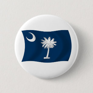 Badge Rond 5 Cm Bouton du drapeau de Caroline du Sud
