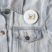 Badge Rond 5 Cm Bouton du drapeau de Chypre (En situation)