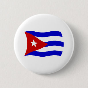 Badge Rond 5 Cm Bouton du drapeau de Cuba