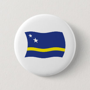 Badge Rond 5 Cm Bouton du drapeau de Curaçao
