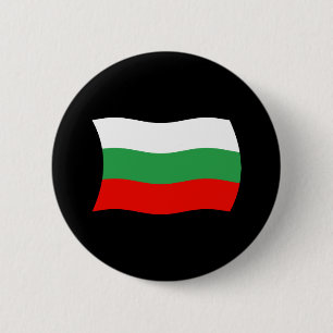 Badge Rond 5 Cm Bouton du drapeau de la Bulgarie
