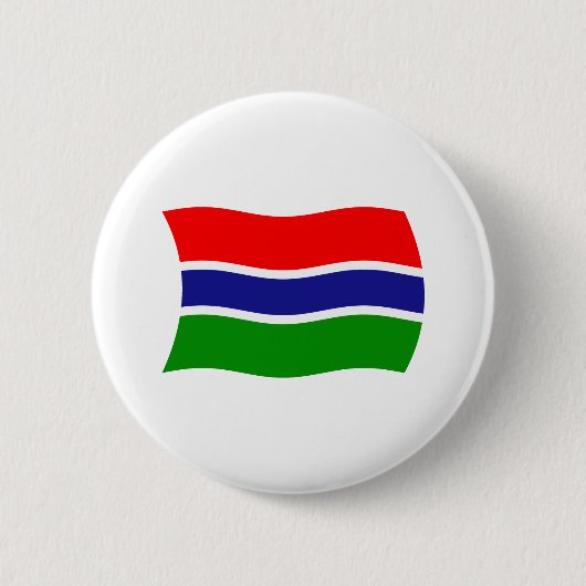 Badge Rond 5 Cm Bouton du drapeau de la Gambie (Devant)