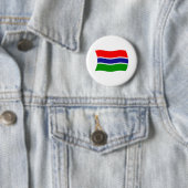 Badge Rond 5 Cm Bouton du drapeau de la Gambie (En situation)